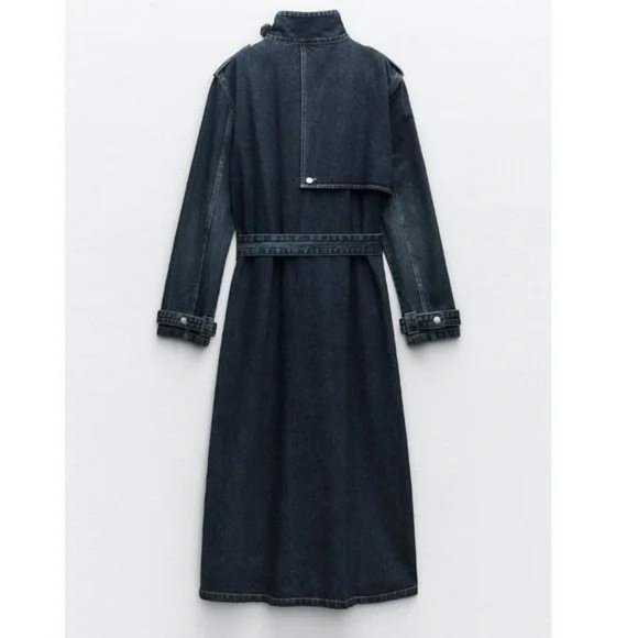 ZARA TRF DENIM TRENCH - Picture 5 of 5